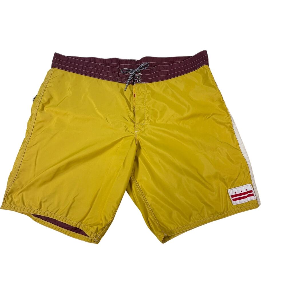 Birdwell Beach Britches Boatdshorts Yellow Maroon Men’s Sz 44